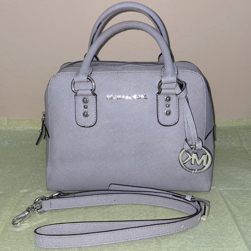 Michael Kors Gray Satchel Bag